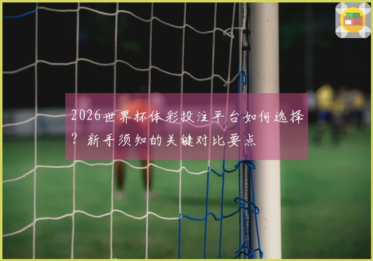 2026世界杯体彩投注平台如何选择？新手须知的关键对比要点